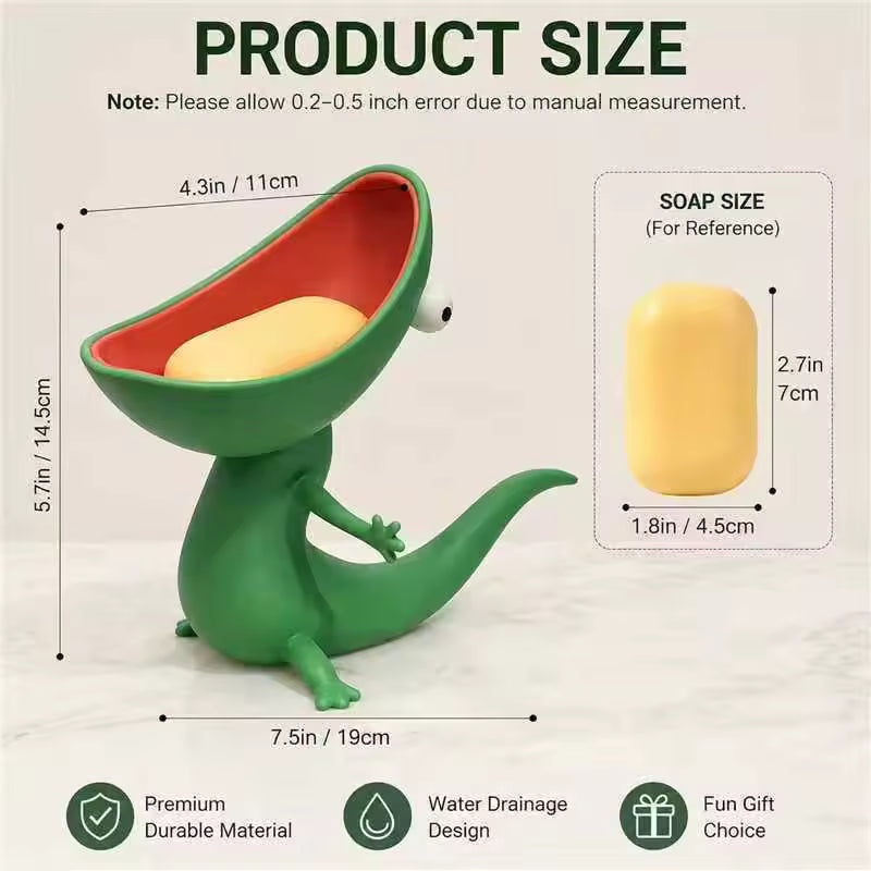 Soporte para Jabón con Forma de Lagarto
